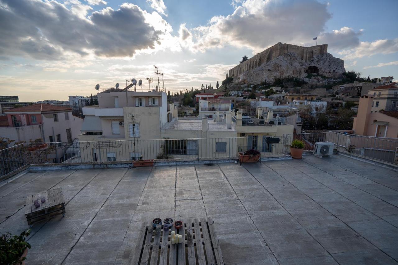 Plaka With Acropolis Rooftop View Access Atenas Exterior foto
